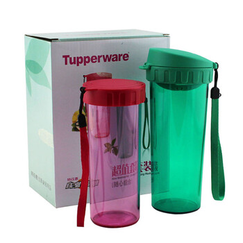 特百惠Tupperware新品正品500ml茶韵杯430ml莹彩杯便携情侣随心组合水杯套装 超值随心组合礼盒装
