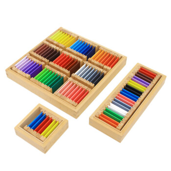 CANSMARTER蒙氏教具感官色板一二三全套儿童启蒙玩具蒙台梭利教育颜色认识