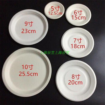 京兰 一次性纸盘子幼儿园手工diy画画蛋糕碟子餐盘5 6 7 8 9 10寸 8寸