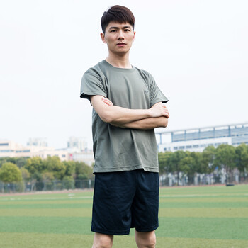 体能服训练服套装男夏季体能服短袖作训服短裤圆领速干t恤军迷t恤男