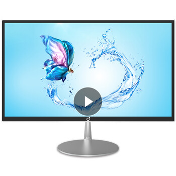 桔子 超薄 家用商务办公i3/i5窄边框台式一体机电脑整机 (白色)七代g3