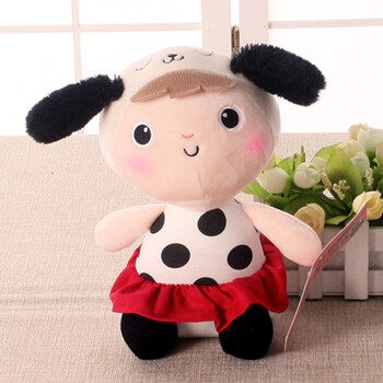 呆萌可爱创意毛绒玩具小女孩公仔宝宝睡觉安抚抱枕布娃娃儿童玩偶