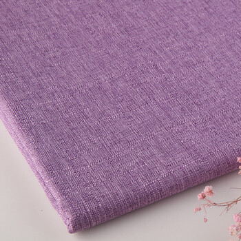 纯色沙发布料飘窗垫加厚亚麻布棉麻面料坐椅床垫布艺 11号粉紫