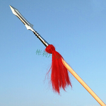 白蜡杆红缨枪霸王枪武术枪赵子龙长枪不锈钢红樱枪头长矛太极大枪 总