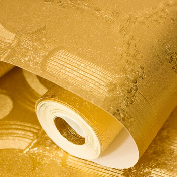 金色壁纸黄金拉丝冰花酒店ktv宾馆金箔银箔土豪金墙纸背景墙吊顶 金色