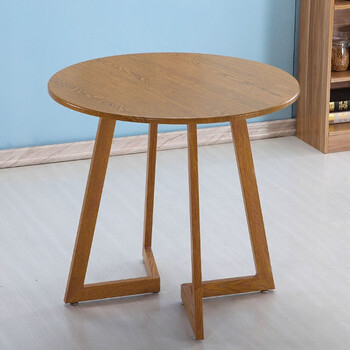 萌耀现代简约商务接待会客洽谈桌椅组合休闲办公小圆桌子圆形餐桌 单