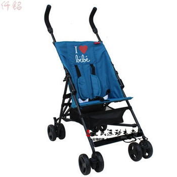 婴儿推车便携大童推车旅游伞车轻便儿童宝宝四轮简易折叠婴儿车 蓝色