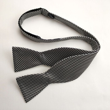 出口原单真丝男士商务正装手打领结?葫芦带黑色18 6号