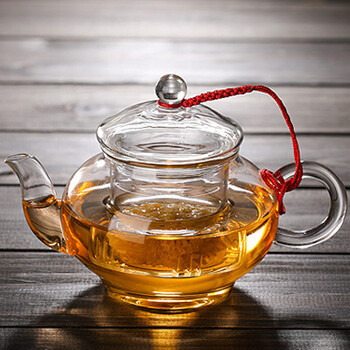 耐高温玻璃迷你小茶壶 家用透明内胆过滤小号泡茶壶 功夫茶具套装