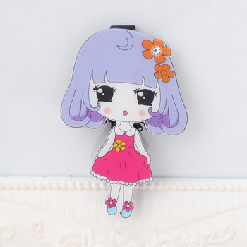 噜噜宝发饰 刘海边夹可爱卡通女孩头饰韩版公主发饰儿童款鸭嘴夹边夹