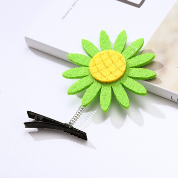 头饰公主淑女可爱卡通弹簧夹边夹卡子女童宝宝发卡发饰sn2946 绿色