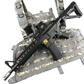 真人cs穿越火线雷神玩具吃鸡水蛋枪狙击可发射子弹 锦明8代m4标配_ 4