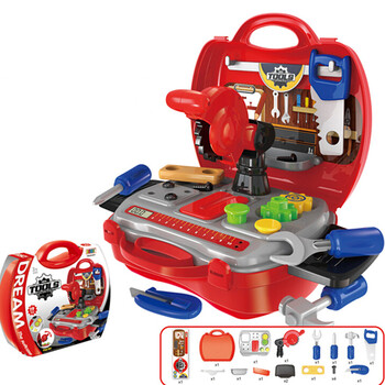 博娃过家家玩具小超市美容店趣味医护箱手提公主彩妆盒套装水果超市收银3 6玩具礼物8011天才工程师 图片价格品牌报价 京东