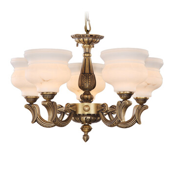 科波菲尔 欧式全铜灯 铜灯 餐厅卧室吊灯 MD9061-5 led3W暖白光