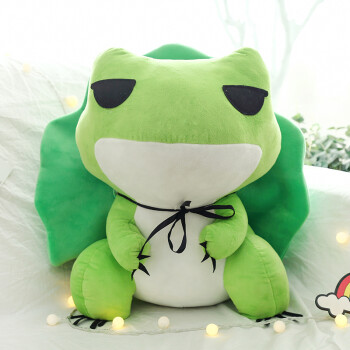 绿色青蛙玩偶表情包图片