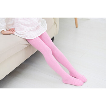 女童连裤袜春秋夏纯棉婴儿大pp儿童连体袜宝宝打底裤薄款外穿 粉色*