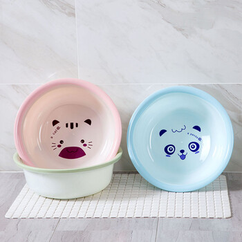 长源东谷塑料卡通儿童洗脸盆 家用加厚洗衣服小盆子婴儿脸盆洗衣盆