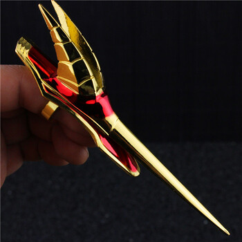 王者荣耀武器武器模型 墨子龙骑士合金兵器 墨子戒指 墨子指环刀15cm