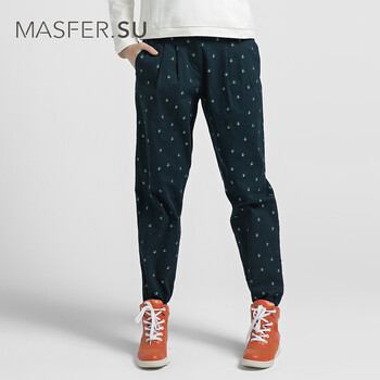 Masfer．SU玛丝菲尔素品牌女装冬季新款休闲时尚百搭长裤 墨绿 S