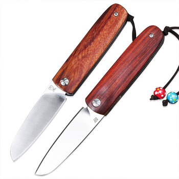 百兽骑兵 d2钢户外刀具防身武器折叠刀 荒野求生折刀战术防卫小刀