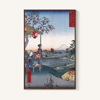 日本浮世绘 日式装饰画客厅沙发背景墙和风挂画餐厅茶室壁画单幅 8.
