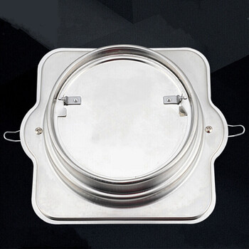 不锈钢公共厨房烟道止逆阀抽油烟机防火止回阀止逆阀防烟宝 接150管子