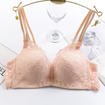 幸福狐狸美背文胸聚拢无钢圈 美背文胸聚拢无钢圈薄款性感小胸罩上托