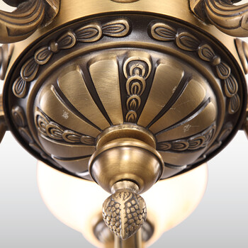 科波菲尔 欧式全铜灯 铜灯 餐厅卧室吊灯 MD9061-5 led3W暖白光