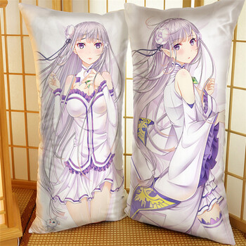 【蕾姆抱枕】龙珠隔壁老王蕾姆狂三初音艾米利亚萝莉靠抱枕套订制礼物