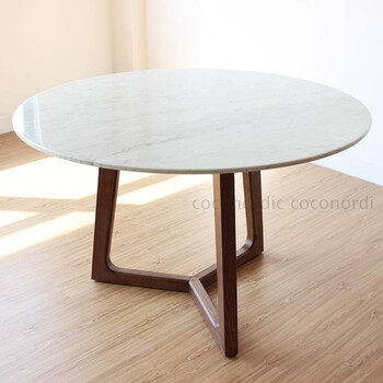 concorde table意大利优雅大理石圆餐桌 1.2m白色圆桌