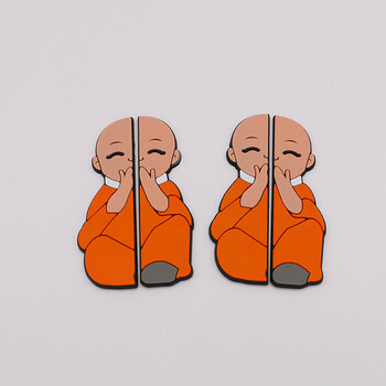 点缤 汽车防撞条 个性卡通小和尚车门防擦条 车身防撞pvc防刮蹭条 勿