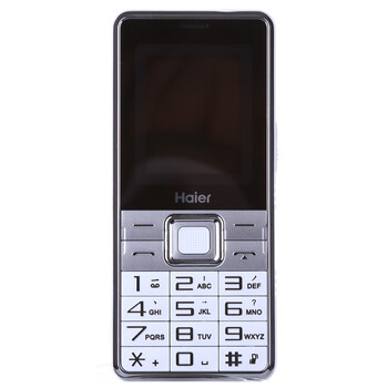 海尔 (Haier) A110 移动/联通2G 老人手机直板 双卡双待 钢琴白