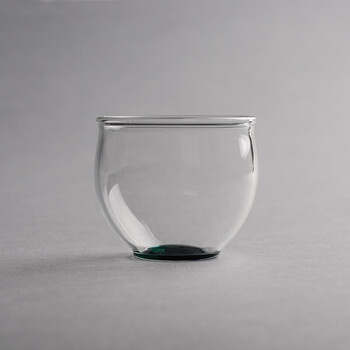 小品杯 晶钻玻璃杯 手工高硼硅耐热茶杯 酒杯 高透明度茶具 青蓝色