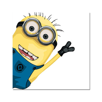 迷朗diy数字油画 卡通动漫人物儿童数码手绘填色油彩装饰画 剪刀手