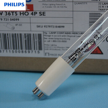 飞利浦紫外线杀菌灯低压汞灯消毒4针单端tuv36t54pse40w75w tuv36t5ho
