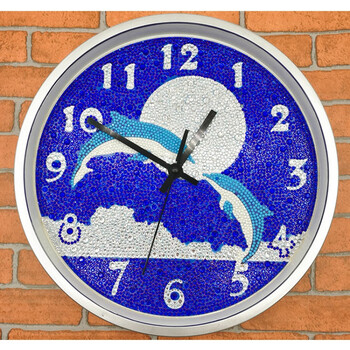 新款钻石画钟表满钻送框儿童手工材料包客厅摆件十字绣 其它款留言