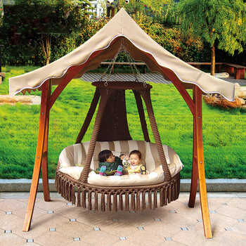 户外秋千户外摇椅别墅室外摇摇椅阳台吊篮吊椅庭院休闲茶亭家具 云杉