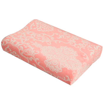 smarylatex 乳胶枕 雕花绒-粉色 释压按摩乳胶枕 泰国进口乳胶 送礼