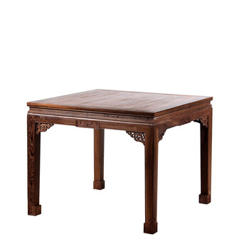 家具 中式仿古八仙桌 鸡翅木四方餐桌 实木简约餐厅饭桌四方餐桌 颜色