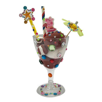 儿童超轻粘土冰淇淋杯材料包彩钻玩具手工黏土