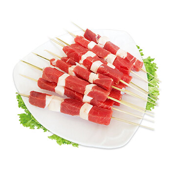 额尔敦 内蒙古锡盟草原羔羊肉串烧烤食材大肉粒45串大肉串1000g