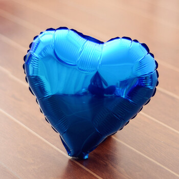 铝膜心形 箔气球 婚庆婚礼装饰婚房布置 10寸蓝色