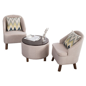 单人沙发现代简约懒人卧室阳台小沙发椅子休闲布艺可拆洗北欧沙发 两