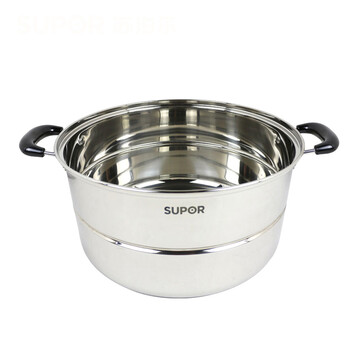 
                                        苏泊尔（SUPOR） 蒸锅二层不锈钢30cm复底双层SZ30B5蒸鱼蒸馒头蒸馍大蒸锅蒸笼                