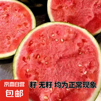 京喜 加正宗麒麟西瓜 5-7斤 应季新鲜水果新鲜现摘沙瓤薄皮麒麟瓜 麒麟西瓜 5-7斤 1枚装 西瓜 水果