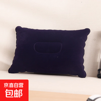 纤维枕枕头 小号深蓝色不含充气工具 单只