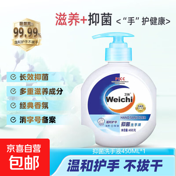 【大牌制造商】抑菌香氛洗手液倍护滋润保湿持久留香母婴可用 450克*1瓶【体验装】