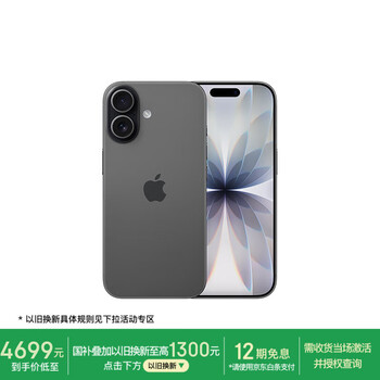 Apple/苹果 iPhone 17 256GB 黑色 支持移动联通电信5G 双卡双待手机【返电信话费券】