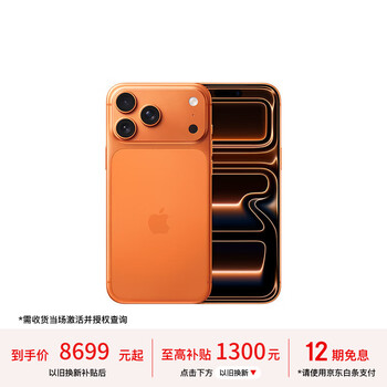 Apple/苹果 iPhone 17 Pro Max 256GB 星宇橙色 支持移动联通电信5G 双卡双待手机