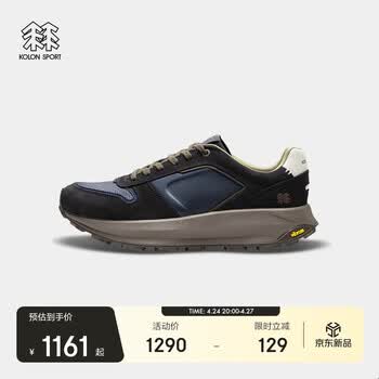 KOLON SPORT可隆户外休闲鞋耐磨V底男女厚底RETRO RUNNER跑步鞋
